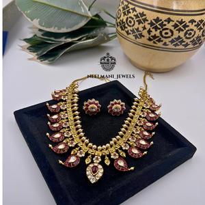 Red Stone Jadav Paten Elegant <b>Ruby</b> for Wedding Occasions - Product Image 4