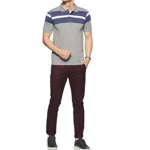 Polo d'été en coton à manches courtes pour hommes, avec design respirant et à la mode imprimé en couleur - Product Image 5