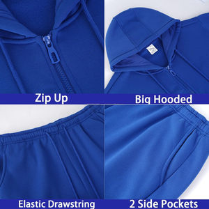 Ensemble de survêtement personnalisé pour homme en polyester, fermeture éclair intégrale, 2 pièces, ensemble de vêtements de sport, veste coupe-vent, pantalon de jogging, tenue d'entraînement d'été - Product Image 6