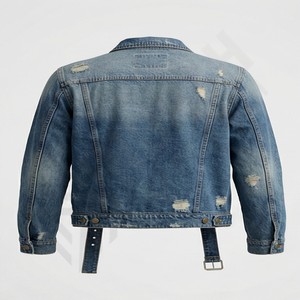 Chaqueta Vaquera de Alta Calidad de Algodón/Poliéster para Hombre, Temporada de Invierno, Logotipo Frontal, Resistente al Viento, Abrigo Urbano Duradero - Product Image 2