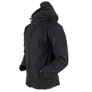 Veste Softshell de qualité export avec capuche, veste de pluie, vestes doublées, tissu respirant - Product Image 4