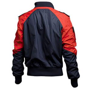 Veste de moto en cuir de vache et toile pour homme, vêtements d'hiver, fournisseur OEM ODM, doublure en coton, style moto et motard - Product Image 4