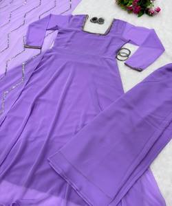 Robe de mariée en coton, lin et soie d'été pour femmes - Fête de mariage, festival, tenue décontractée, formelle, de bureau - Product Image 4