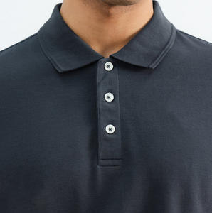 Logo personnalisé Golf pour chemises pour hommes Mélange polyester/coton Respirant et à séchage rapide Vêtements de sport de plein air écologiques - Product Image 4