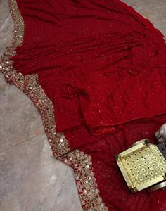 Sari Indio Tradicional para Novia, Ropa de Fiesta y Festival, Venta Caliente, de Proveedor Indio a Precio de Mayoreo - Product Image 3