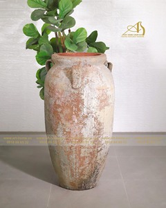 Atlantis AN546H110 Pot de fleur en céramique galvanisé moderne pour plantes d'extérieur Décoration de jardin Hôtels Usage domestique Vietnam - Product Image 2