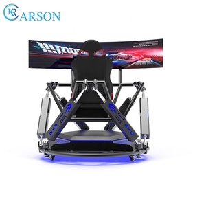 9D VR trong nhà công viên giải trí 6doof đua xe mô phỏng 3 màn hình đua xe lái xe trò chơi Arcade đua mô phỏng - Product Image 2