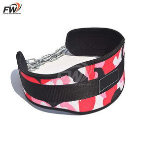 Cinturón de Neopreno Suave Personalizable de Calidad Premium con Cadena de Acero Inoxidable, Cinturones de Soporte Lumbar Resistentes para Ejercicios de Dip - Product Image 5