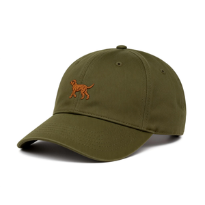 Gorra de Béisbol Personalizada de 6 Paneles Verde con Logotipo de Cachorro Bordado, Sarga de Algodón Gris IVA-C-G-H-2 - Product Image 3