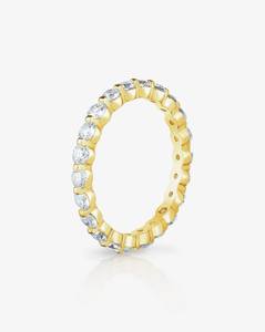 10K สายคาดเพชรสำหรับงานแต่งงานที่ทำจากทองสำหรับห้องปฏิบัติการเครื่องประดับเพชรทรงกลมตัดเพชรแหวนหมั้นแหวนกลม - Product Image 1