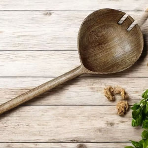 Ustensiles de cuisine en bois pour la maison, spatules de cuisine, ustensiles de cuisine de grande taille pour restaurant, ensemble de cuillères en bois pour la cuisine - Product Image 1