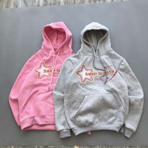 Sweats à capuche légers doux 280GSM Sweatshirts en coton Vêtements unisexes confortables Vente en gros directe en usine Logo personnalisé Approvisionnement en vrac - Product Image 2