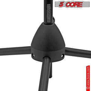5 Core Mic Stand Floor Height Adjustable Short <b>Tripod</b> Microphone Stands w Telescoping Boom Arm - Product Image 3