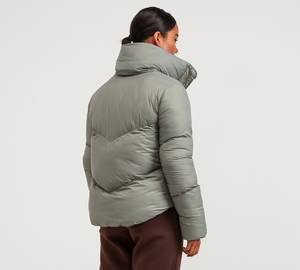 <b>Womens</b> Custom Logo Warm <b>Winter</b> Puffer Jacket Windproof Casual Hooded <b>Coat</b> - Product Image 6