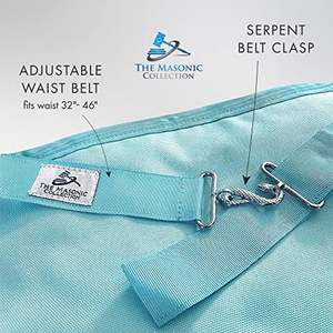 MASONIC COLLECTION-Delantal Craft Regalia Master Masons Premium de 3 ° Grado-Color Azul-Piel de cordero Premium/Piel sintética - Product Image 4