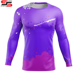 Fabricant de protège-éruption à manches longues personnalisé de taille plus pour hommes chemises à compression - Product Image 6