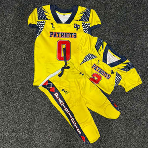 Wholesale American Football Jersey <b>Pant</b> Polyester <b>Mesh</b> Digital Print Customized Uniforms Short Sleeve - Product Image 1