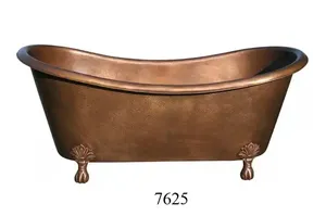 Bañera de cobre moderna hecha en India, forma personalizada martillada sólida, diseño antiguo tradicional, baño de remojo, Whirlpool, listo para exportación - Product Image 3