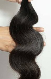 Vente directe d'usine de l'Inde Temple Wefted paquets de cheveux Remy indiens crus Style naturel de vague de corps - Product Image 3