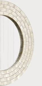 Espejo de pared con Incrustaciones de nácar de lujo hecho a mano, acento de pared de diseñador para interiores contemporáneos - Product Image 3