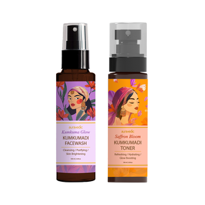 Kit Esencial Diario para el Cuidado de la Piel Kumkumadi, Set de Cuidado Facial con Colágeno, Niacinamida y Péptidos para el Tratamiento del Acné - Product Image 1
