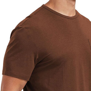 Camiseta de hombre 100% algodón con logo personalizado, estilo liso, diseño minimalista, informal y para oficina, camiseta estampada para hombre - Product Image 5