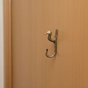 <b>Vintage</b> cat shape wall hook in antique brass finish decorative animal coat hanger for home entryway bedroom decor - Product Image 4