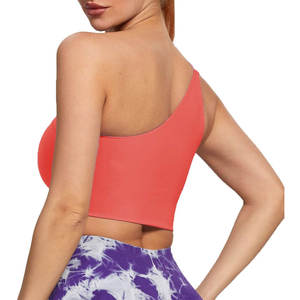 Soutien-gorge de sport pour femme, taille plus, à une épaule, en maille, pour la salle de sport, le yoga, l'entraînement - Product Image 3