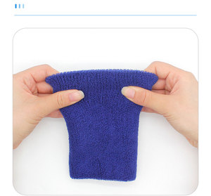 Custom Logo Embroidered Elastic Cotton Wrist <b>Sweat</b> <b>Bands</b> for Kids Sports Dry Flexible Terry Towel Wristband Sweatband for - Product Image 6