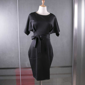 Modern Polyester Spandex Pencil Career Dress With Comfortable <b>Stretch</b> Fit and Sleek Design for Professional Wear - Product Image 5