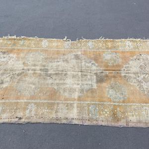 Turkish Vintage <b>Rug</b>, 3.5x9.5 ft <b>Runner</b> <b>Rug</b>, Brown Moroccan <b>Rug</b> - Product Image 3
