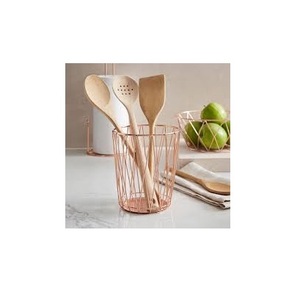 Copper Spoon <b>Holder</b> Solid <b>Wire</b> Home Storage Basket Cutlery <b>Holder</b> Shiny Polished 100% Copper Spoon <b>Holder</b> - Product Image 3