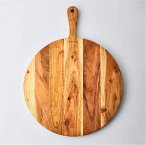 Planche à découper en bois arrondie pour la cuisine - Product Image 4