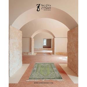 Alfombra de Oración Moderna, Lavable, Acolchada, de Jacquard, de Viscosa, para el Hogar, Mezquita, Viajes y Uso Diario - Product Image 4