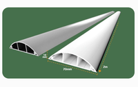 Goulotte de câblage en PVC massif à fentes OnElecs |   Goulotte ignifuge pour câbles de panneaux électriques (Canal de panneau de commande blanc)