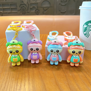 Lindo Llavero de Panda con Nube, de PVC y Acrílico, con Recubrimiento Líquido, Porta Llaves de Plástico - Product Image 3