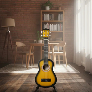 Ukulélé soprano SOLOBEAT 21 pouces, 4 cordes, acoustique, manche en acajou, cordes en nylon, finition vernie, pour débutants - Product Image 1