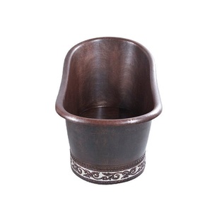 อ่างอาบน้ำทองแดงทรงรีผนังสองชั้นแบบพกพา - Product Image 3