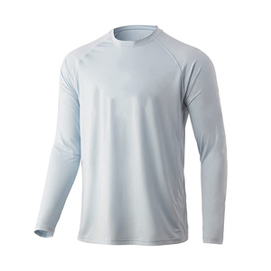 Men's Latest Durable Polyester Dry-Fit <b>Fishing</b> Shirt Breathable Long Sleeve Quick Dry UV Protection UPF 50 Solid <b>Fishing</b> Wear - Product Image 4