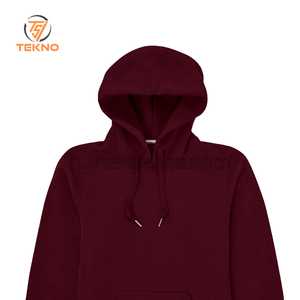 Usine directe en gros 300gsm 80% coton solide coupe régulière classique vierge pull à capuche Logo personnalisé broderie thermique hommes - Product Image 6