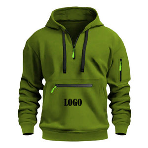 Sudadera Personalizada 2026 para Hombre, de Nylon/Algodón, Tejido Francés, Transpirable, Resistente al Viento, de Gran Peso, Hombros Caídos, Estilo Urbano - Product Image 4