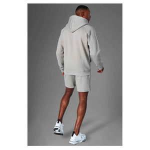 2024 Terzo Sports Custom Logo 100% Cotton <b>Men's</b> Summer Training <b>Short</b> <b>Sets</b>-Hoddie <b>and</b> <b>Shorts</b> by Private Label - Product Image 3