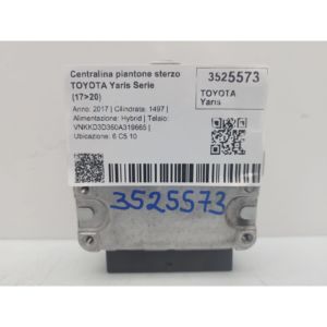 Unité de commande de colonne de direction Toyota Yaris Série 896500D363 1NZFXE Hybride 1497 (17>20) - Product Image 2