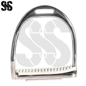 Estribos de Equitación de Acero Inoxidable Duradero con Reposapiés de Goma, Accesorios para Sillas de Montar, Colores y Tamaños Personalizados al por Mayor - Product Image 3