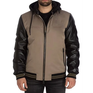 Chaquetas Varsity Sólidas de Invierno para Hombre, Chaquetas Lisas de Lana/Poliéster con Logotipo Personalizado al por Mayor - Product Image 6