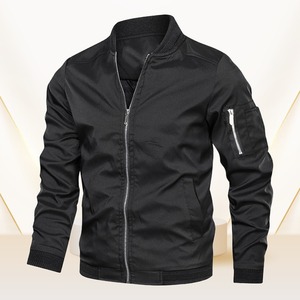 Chaqueta Bomber Acolchada Casual para Hombre, Diseño Ajustado, Ligera, Cierre Completo con Cremallera - Product Image 5