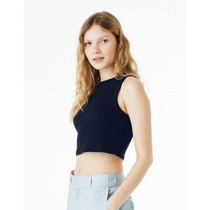 Bella & Canvas B04706655 Débardeur pour femme en micro-côtes, mélange marine uni - Product Image 1