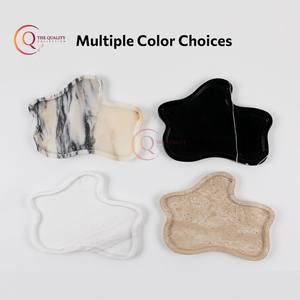 ถาดหินอ่อนชุบขาวดำอุปกรณ์รับประทานอาหารเซิร์ฟเวอร์ขนมหวานสำหรับใช้ในบ้านและโรงแรม - Product Image 6