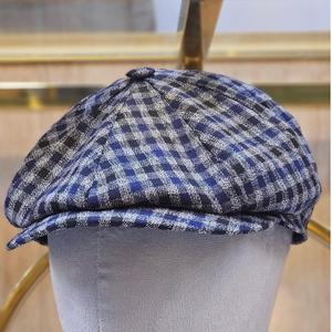 นี่คือหมวกทรงนิวส์บอยหรือเบเกอร์บอยที่ทำจากผ้าทวีดผสมขนสัตว์ - Product Image 4