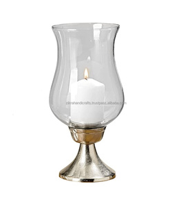 Royal Theme Metal Lantern Design Best Quality Glass Hot Selling Outdoor Tabletop Home and Wedding Decor <b>Cheap</b> <b>Candle</b> Lamps - Product Image 2
